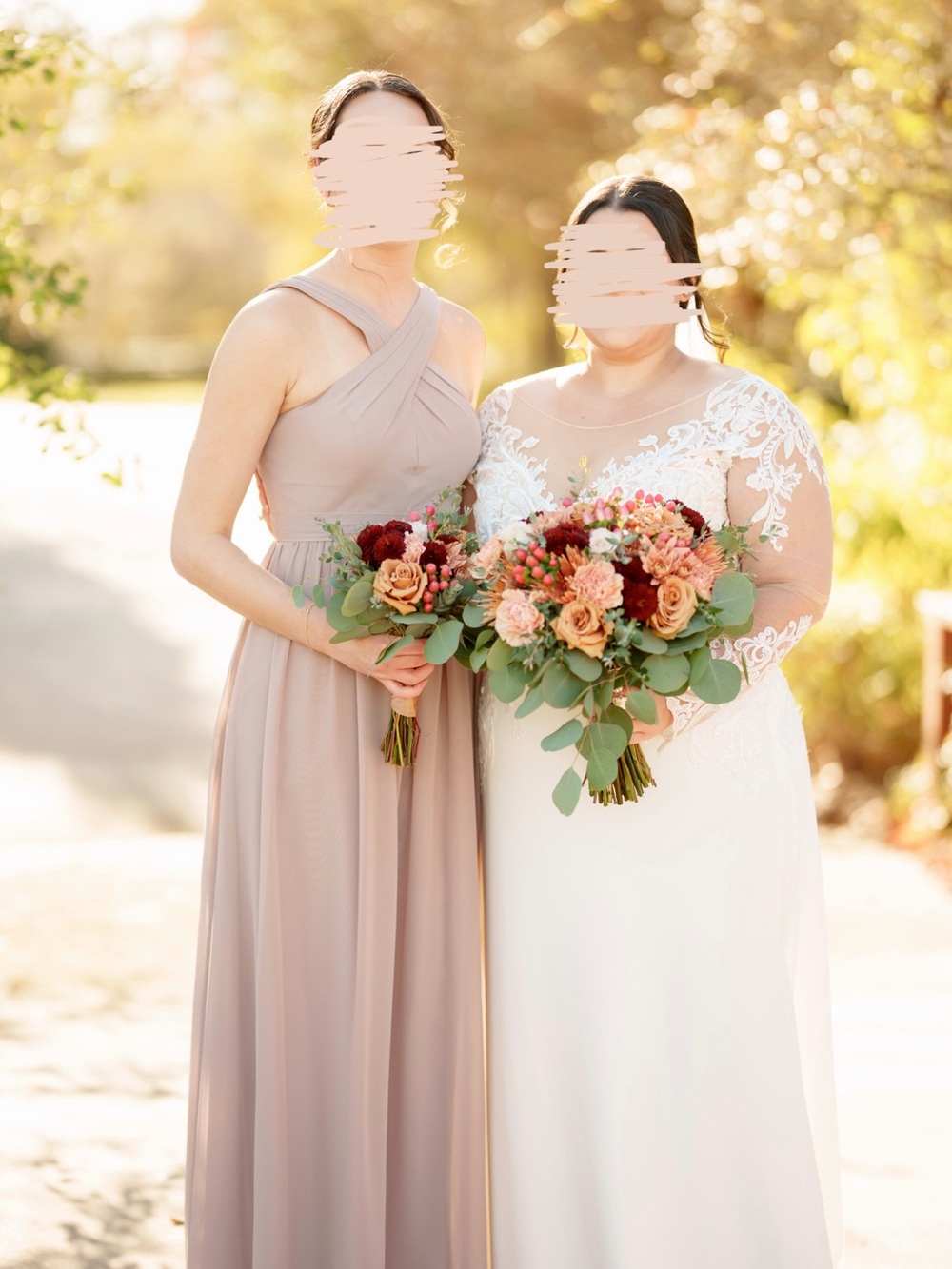 Azazie Elvira - Taupe One-Shoulder Chiffon Bridesmaid Gown A4